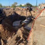Avanza 75% rehabilitación del colector sanitario Quintero Arce